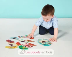Jack, Puzzle „Emotionen” - Lilliputiens -Lilliputiens 83083 jack puzzle emotions enfant1 bd