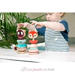 Stapelpyramide Georges - Lilliputiens 9 Stapelpyramide Georges - Lilliputiens -Lilliputiens 83115 georges pyramide a empiler lilliputiens jouet en bois empilable 5
