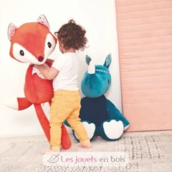 Plüsch Marius Das Nashorn 50 Cm - Lilliputiens -Lilliputiens grandes peluches enfant lilliputiens 3