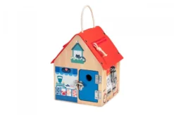 Lilliputiens Hölzernes Riegelhaus -Lilliputiens lilliputiens houten grendelhuis