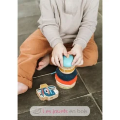 Stapelpyramide Ignace - Lilliputiens -Lilliputiens pyramide a empiler ignace 83259 lilliputiens jouet nature