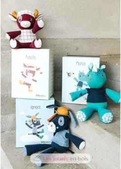 Ignace, Stofftier - Nashorn - Lilliputiens -Lilliputiens rosalie 83248 boite marius peluche ignace 1